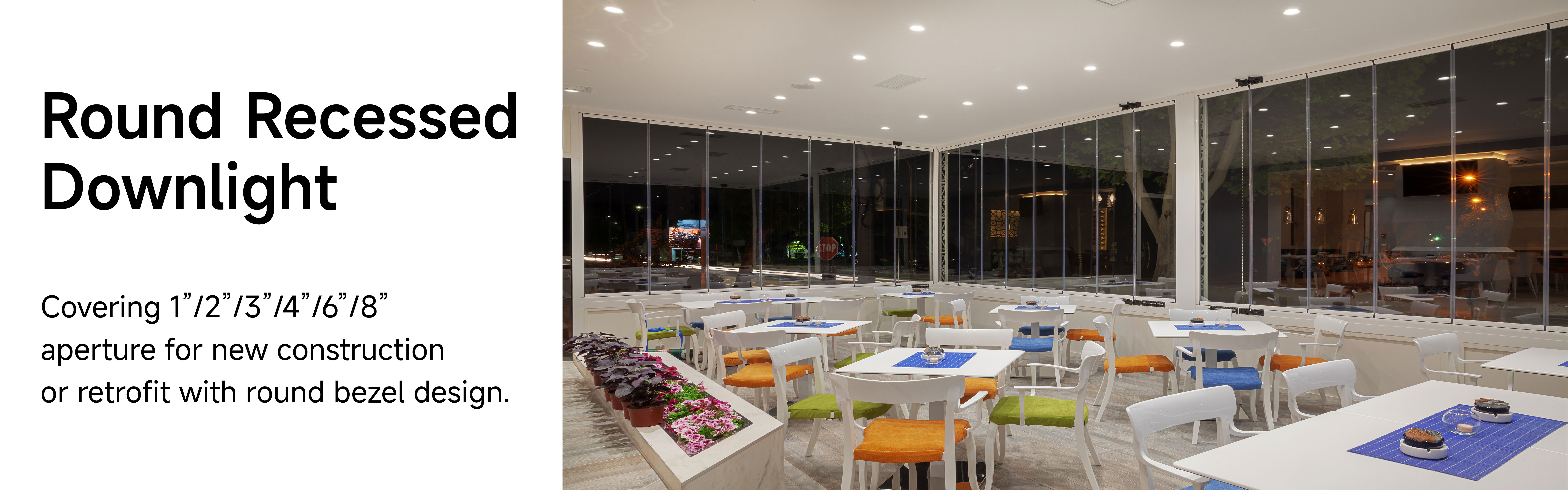 Recessed Round Downlight Banner